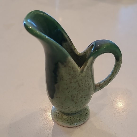 Handmade Vintage Green Mini Pitcher - Picture 1 of 6